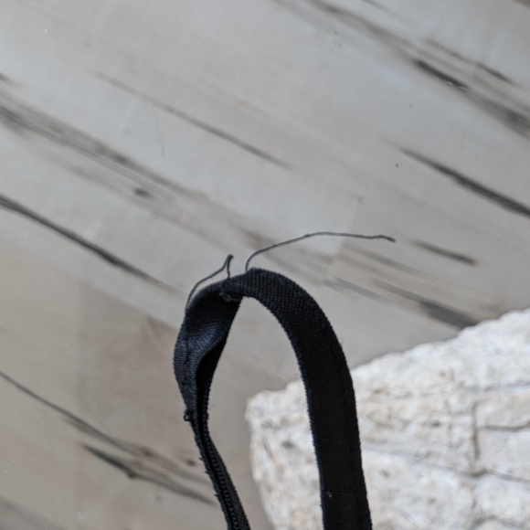 Y2K black sheer lingerie top with lace detailing - Picture 5 of 6